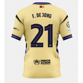 Pánské fotbalový oblečení Barcelona Frenkie de Jong #21 Venkovní košile 2025-26 Krátkým Rukávem